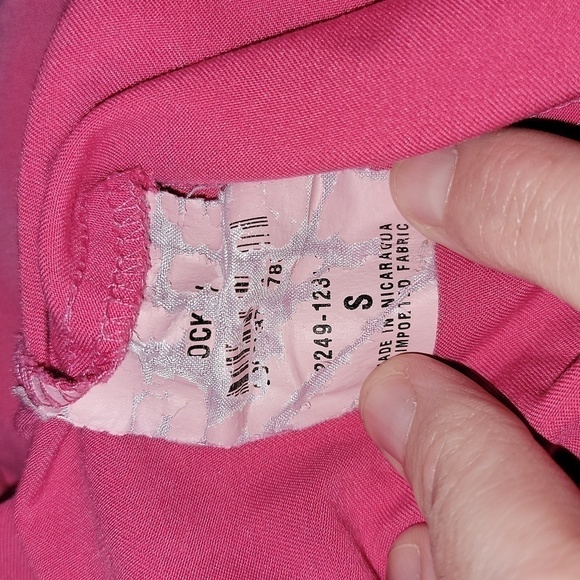 Jockey pink scrub pants size small elastic waistband, drawstring, super comfy - Picture 2 of 8